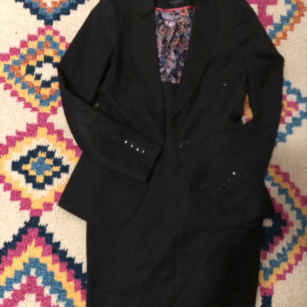 Ted Baker London Black Skirt Suit Set